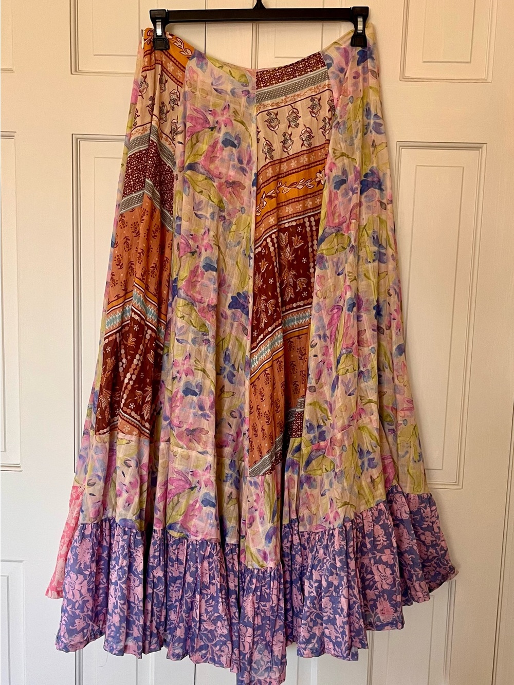 Free People - Santa Eulalia Printed Maxi Skirt NWT SIZE 6 - Picture 7 of 7